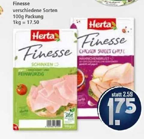 Herta Finesse - Verschiedene Sorten 100g Packung