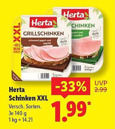 Herta Schinken XXL - Vielseitiger Genuss für jeden Tag