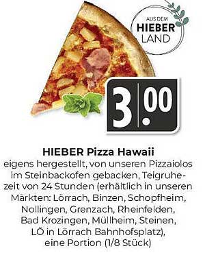 HIEBER Pizza Hawaii
