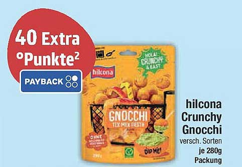 hilcona Crunchy Gnocchi, verschiedene Sorten 280g Packung