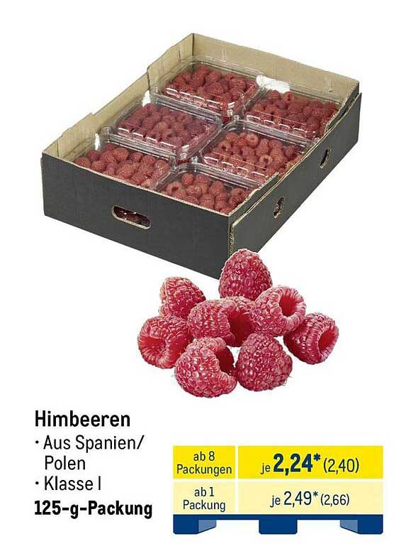 Himbeeren - Genuss aus Spanien und Polen