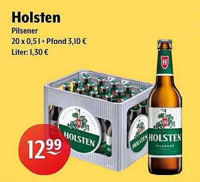 Holsten Pilsener 20 x 0,5 l + Pfand