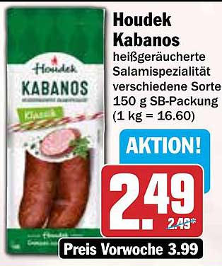 Houdek Kabanos - heißgeräucherte Salamispezialität 150 g