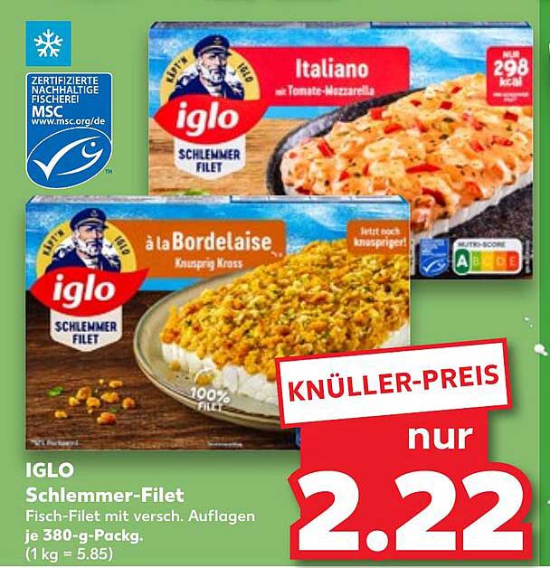 IGLO Schlemmer-Filet mit verschiedenen Auflagen