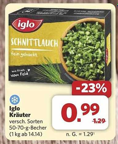 Iglo Schnittlauch fein gehackt 50-70-g-Becher