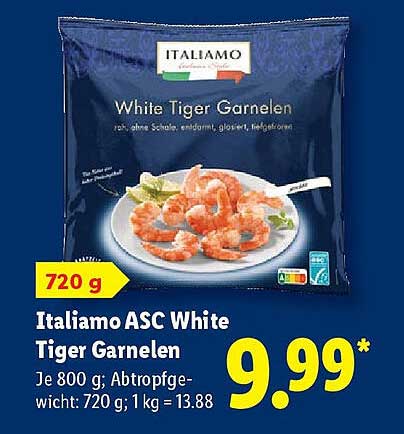 Italiamo ASC White Tiger Garnelen