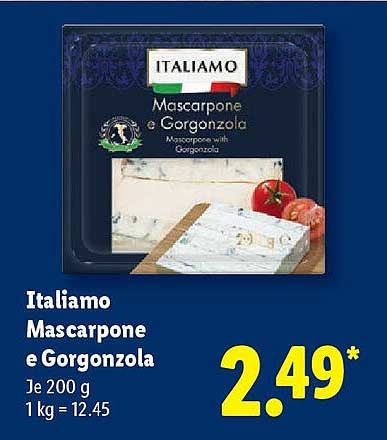 Italiamo Mascarpone e Gorgonzola 200 g