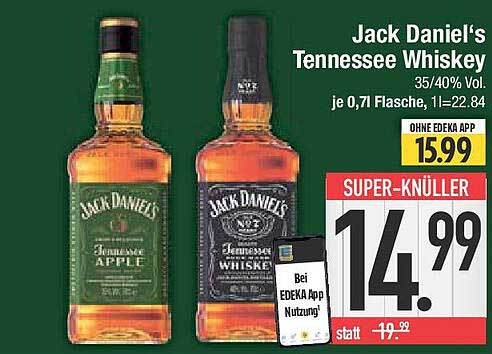 Jack Daniel's Tennessee Whiskey 0,7 L