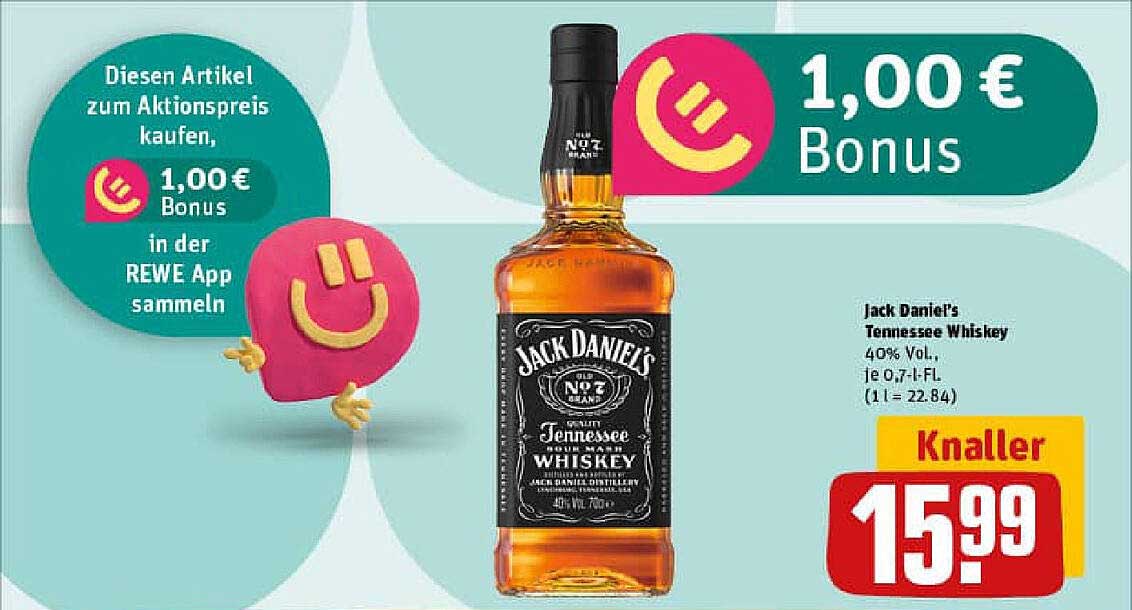 Jack Daniel's Tennessee Whiskey 0,7L