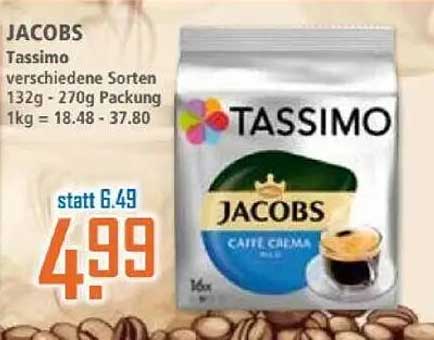 JACOBS Tassimo verschiedene Sorten 132g - 270g Packung