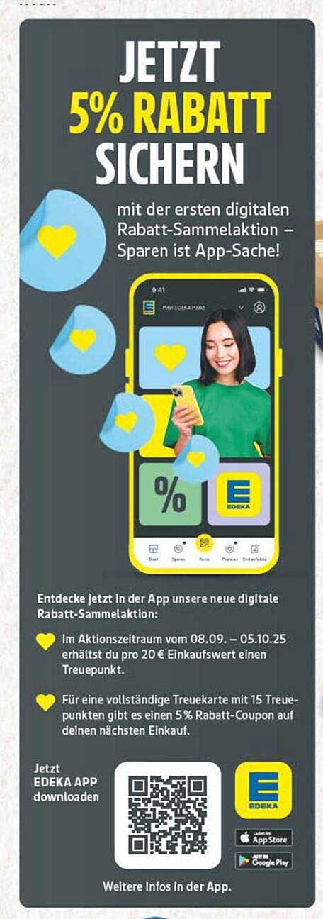 JETZT 5% RABATT SICHERN mit der ersten digitalen Rabatt-Sammelaktion – Sparen ist App-Sache!