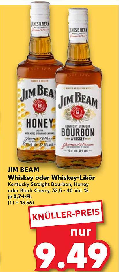 JIM BEAM Whiskey oder Whiskey-Likör