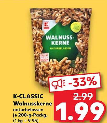 K-CLASSIC Walnüsse - Naturbelassen - 200 g