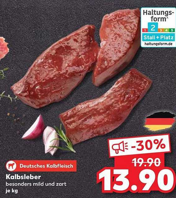 Kalbsleber besonders mild und zart je kg