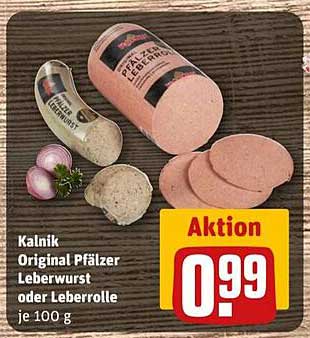Kalnik Original Pfälzer Leberwurst oder Leberrolle