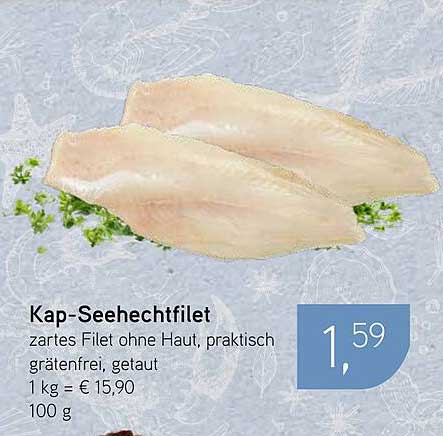 Kap-Seehechtfilet - Zartes Filet ohne Haut