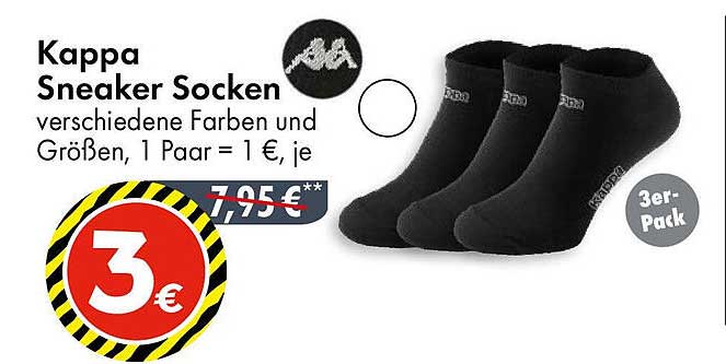 Kappa Sneaker Socken (3er-Pack)