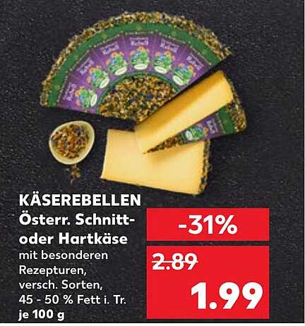 Käserebellen – Österreichischer Schnitt- oder Hartkäse mit besonderen Rezepturen