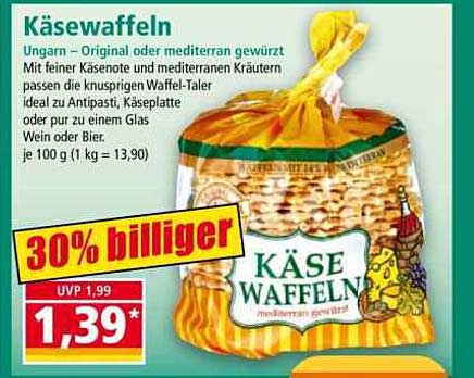 Käsewaffeln - Ungarn – Original oder mediterran gewürzt