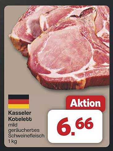 Kasseler Kotelett mild geräuchertes Schweinefleisch 1 kg
