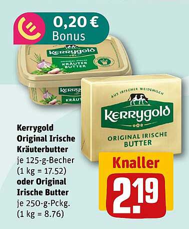 Kerrygold Original Irische Kräuterbutter und Original Irische Butter