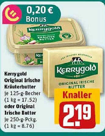 Kerrygold Original Trische Kräuterbutter und Original Trische Butter