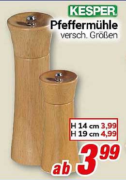 KESPER Pfeffermühle - verschiedene Größen