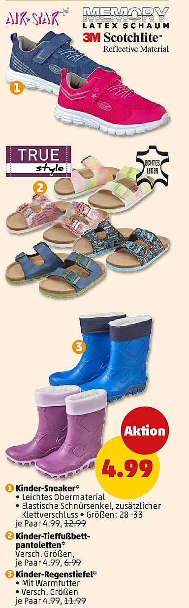 Kinder-Sneaker für 4,99 € - Leichtes Obermaterial und elastischer Schnürsenkel