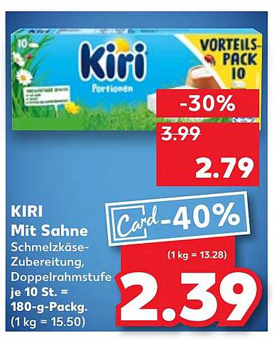 KIRI Mit Sahne - 10 Portionen im Vorteils-Pack
