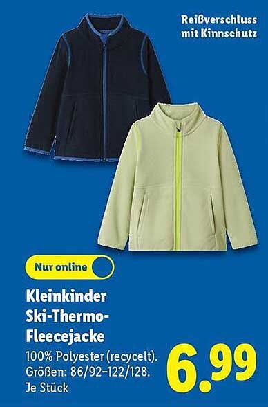 Kleinkinder Ski-Thermo-Fleecejacke