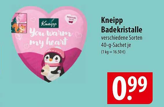 Kneipp Badekristalle verschiedene Sorten 40-g-Sachet