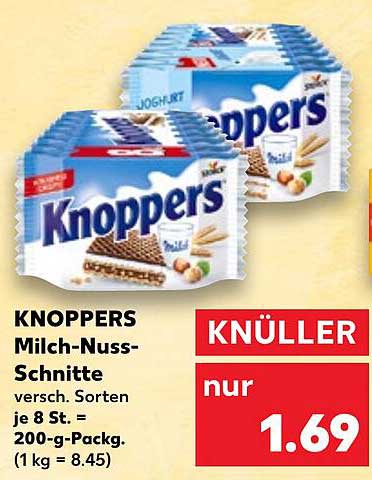 KNOPPERS Milch-Nuss-Schnitte 200-g-Packung