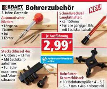 KRAFT Bohrer Zubehör – Praktisch und vielseitig