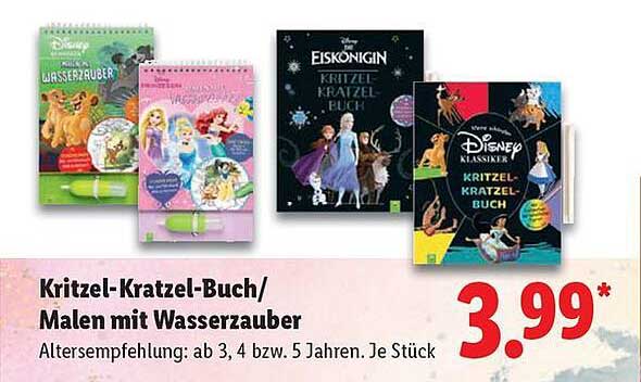 Kritzel-Kratzel-Buch/Malen mit Wasserzauber