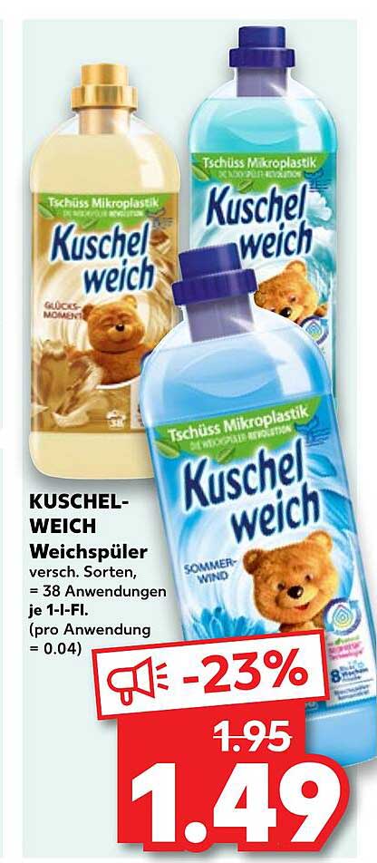 KUSCHEL-WEICH Weichspüler 1,1 l - Verschiedene Sorten