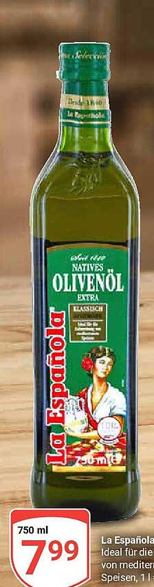 La Española Natives Olivenöl Extra 750 ml
