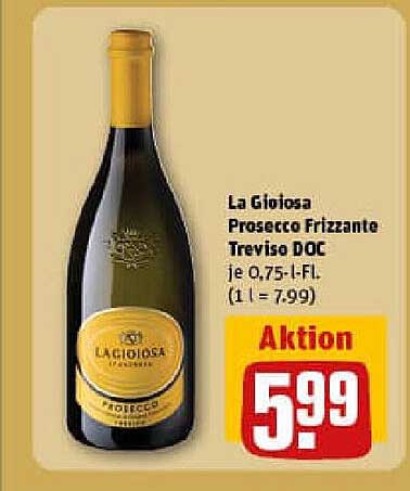 La Gioiosa Prosecco Frizzante Treviso DOC 0,75 l