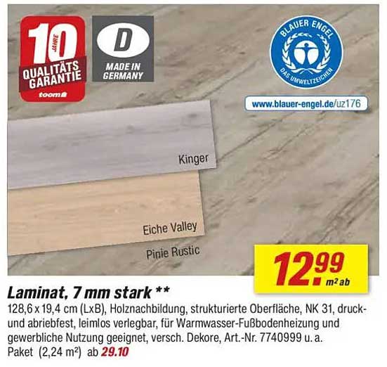 Laminat, 7 mm stark
