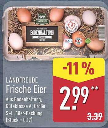 LANDFREUDE Frische Eier 18er-Packung