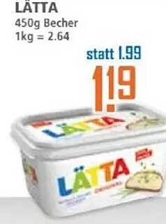 LÄTTA 450g Becher - Leichte Margarine zum Sparpreis!
