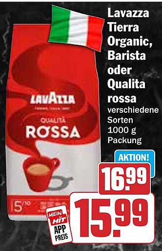 Lavazza Tierra Organic, Barista oder Qualita Rossa 1000 g