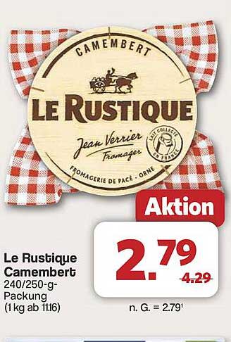 Le Rustique Camembert 240/250-g-Packung