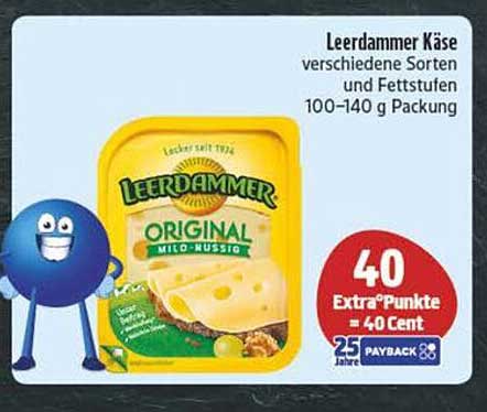 Leerdammer Käse verschiedene Sorten und Fettstufen 100–140 g Packung