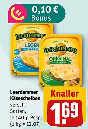 Leerdammer Käseplatten, verschiedene Sorten – nur 1,69 €