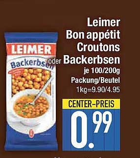 Leimer Bon appétit Croutons oder Backerbsen je 100/200g Packung/Beutel