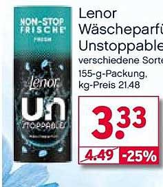 Lenor Wäscheparfüm Unstoppable 155 g - verschiedene Sorten