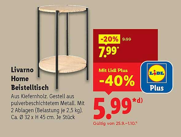 Livarno Home Beistelltisch