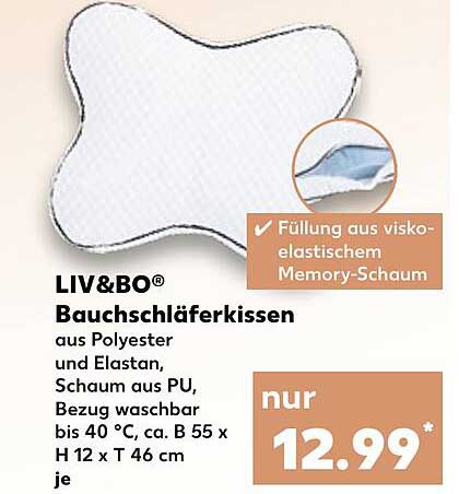 LIV&BO® Bauchschläferkissen
