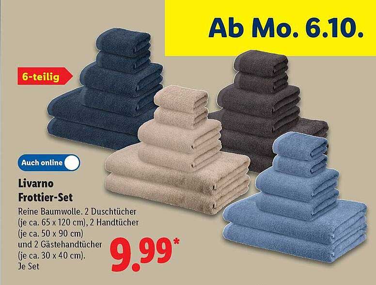 Livorno Frottier-Set – 6-teilig