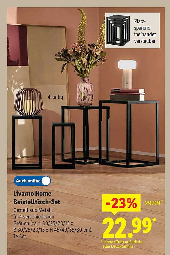 Livorno Home Beistelltisch-Set